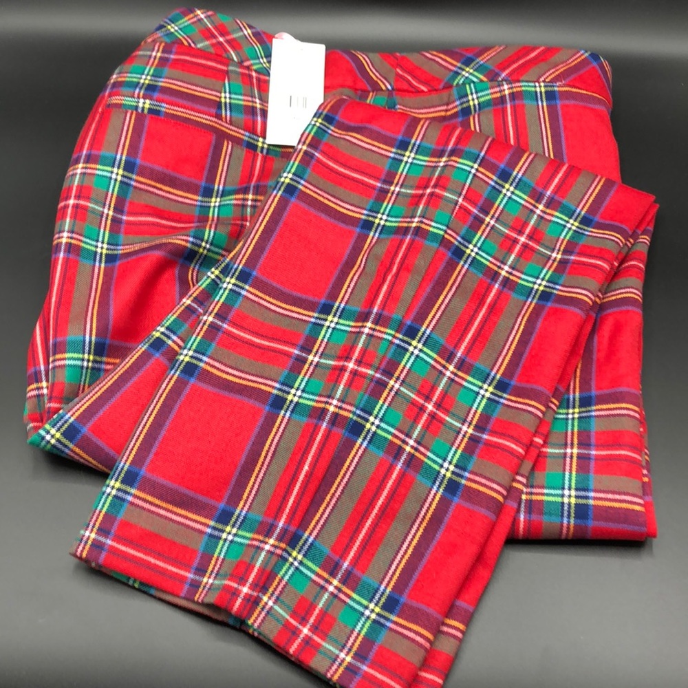 NWT Vineyard Vines Jolly Plaid Cocktail Pant Sz 16 - Picture 5 of 10